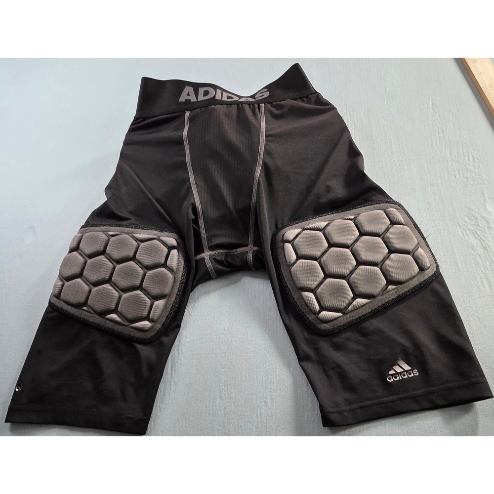 Adidas Techfit Padded Football Girdle Shorts Black Grey Mens XL Climacool